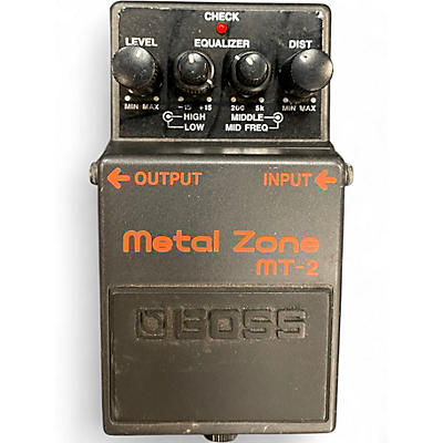 Used BOSS MT2 Metal Zone Distortion Effect Pedal
