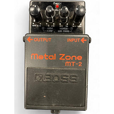 Used BOSS MT2 Metal Zone Distortion Effect Pedal