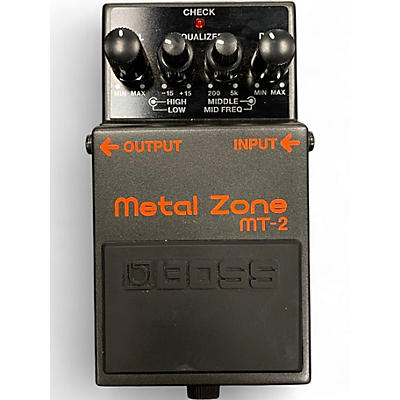 Used BOSS MT2 Metal Zone Distortion Effect Pedal