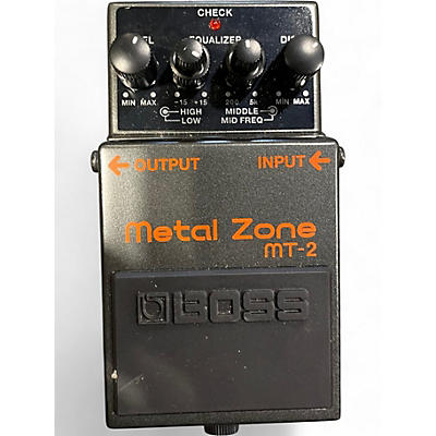 Used BOSS MT2 Metal Zone Distortion Effect Pedal