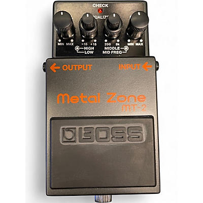 Used BOSS MT2 Metal Zone Distortion Effect Pedal