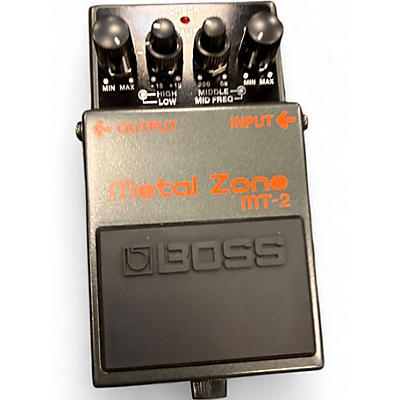 Used BOSS MT2 Metal Zone Distortion Effect Pedal