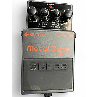 Used BOSS MT2 Metal Zone Distortion Effect Pedal