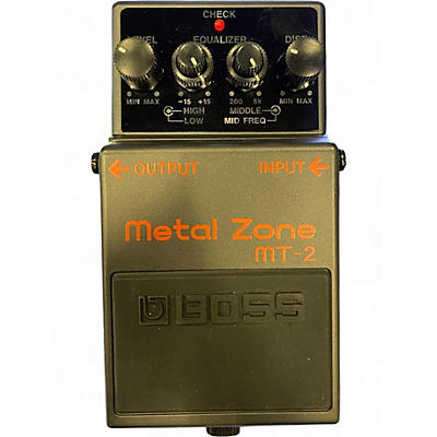 Used BOSS MT2 Metal Zone Distortion Effect Pedal