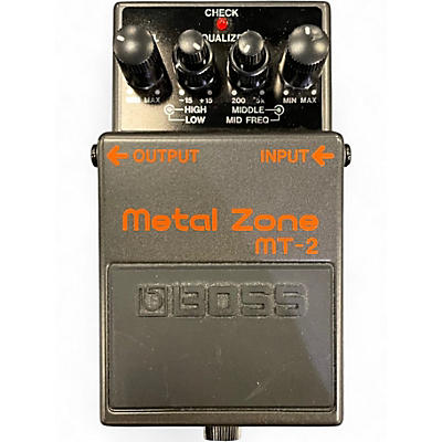 Used BOSS MT2 Metal Zone Distortion Effect Pedal