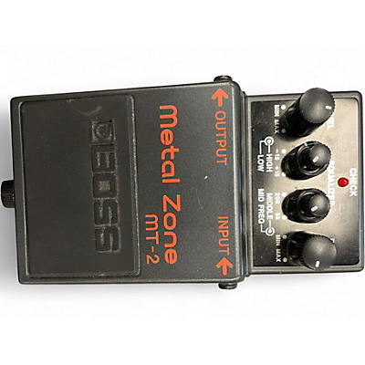 Used BOSS MT2 Metal Zone Distortion Effect Pedal