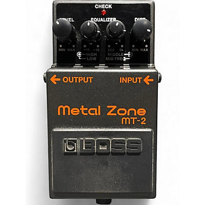 Used BOSS MT2 Metal Zone Distortion Effect Pedal