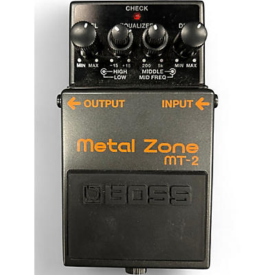 Used BOSS MT2 Metal Zone Distortion Effect Pedal