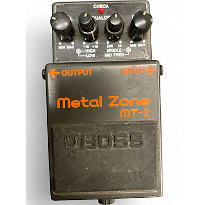 Used BOSS MT2 Metal Zone Distortion Effect Pedal