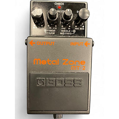 Used BOSS MT2 Metal Zone Distortion Effect Pedal