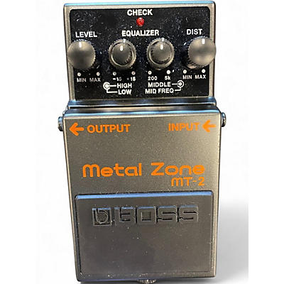 Used BOSS MT2 Metal Zone Distortion Effect Pedal