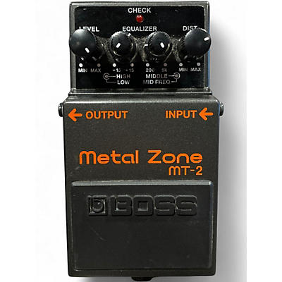 Used BOSS MT2 Metal Zone Distortion Effect Pedal