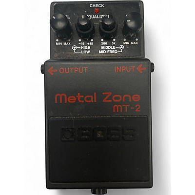 Used BOSS MT2 Metal Zone Distortion Effect Pedal