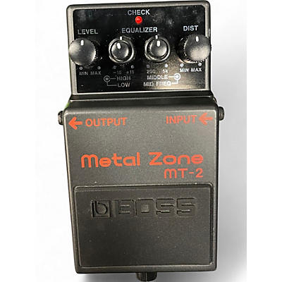 Used BOSS MT2 Metal Zone Distortion Effect Pedal