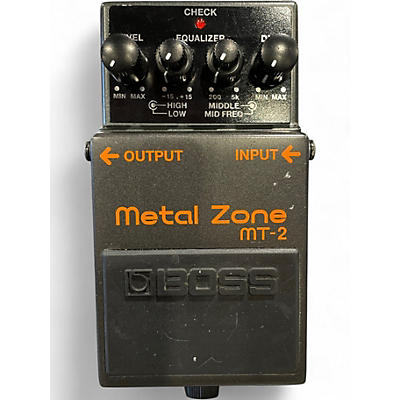Used BOSS MT2 Metal Zone Distortion Effect Pedal