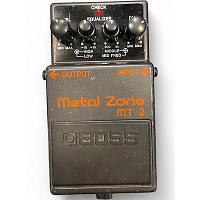 Used BOSS MT2 Metal Zone Distortion Effect Pedal