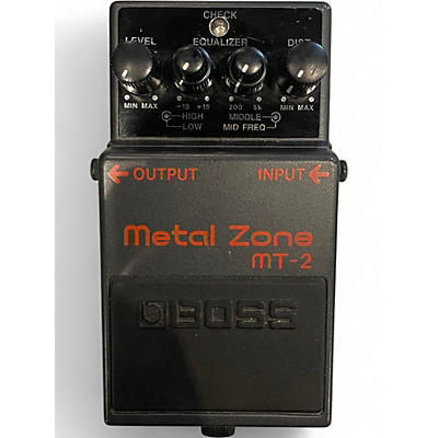 Used BOSS MT2 Metal Zone Distortion Effect Pedal