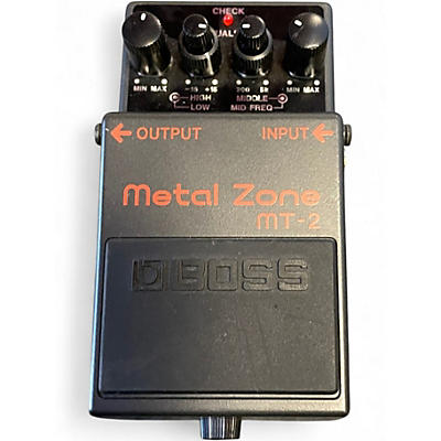 Used BOSS MT2 Metal Zone Distortion Effect Pedal