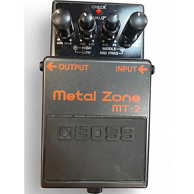 Used BOSS MT2 Metal Zone Distortion Effect Pedal