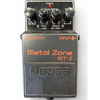 Used BOSS MT2 Metal Zone Distortion Effect Pedal