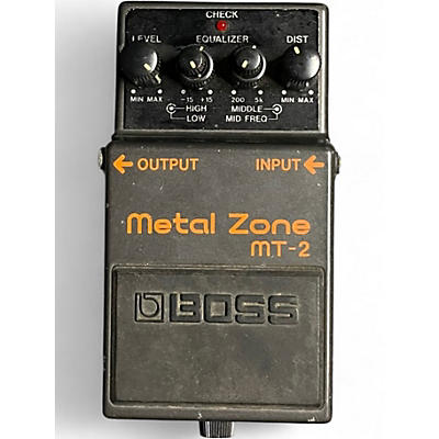 Used BOSS MT2 Metal Zone Distortion Effect Pedal