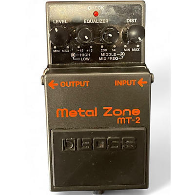 Used BOSS MT2 Metal Zone Distortion Effect Pedal