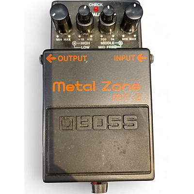 Used BOSS MT2 Metal Zone Distortion Effect Pedal