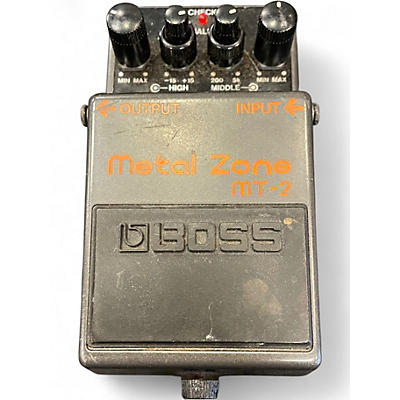 Used BOSS MT2 Metal Zone Distortion Effect Pedal