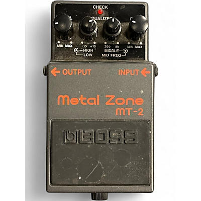 Used BOSS MT2 Metal Zone Distortion Effect Pedal
