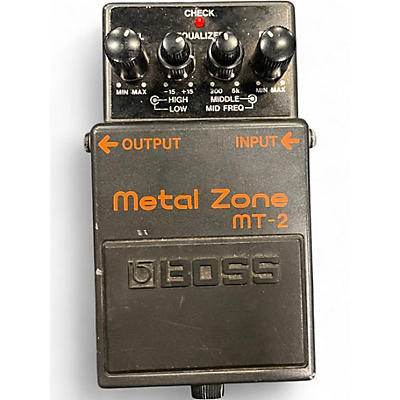 Used BOSS MT2 Metal Zone Distortion Effect Pedal