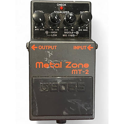 Used BOSS MT2 Metal Zone Distortion Effect Pedal