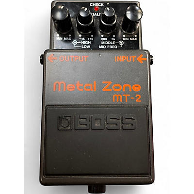 Used BOSS MT2 Metal Zone Distortion Effect Pedal