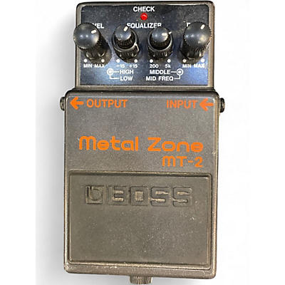 Used BOSS MT2 Metal Zone Distortion Effect Pedal