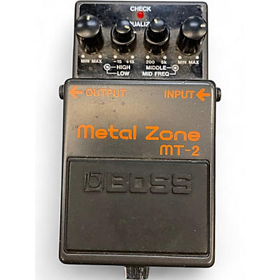 Used BOSS MT2 Metal Zone Distortion Effect Pedal