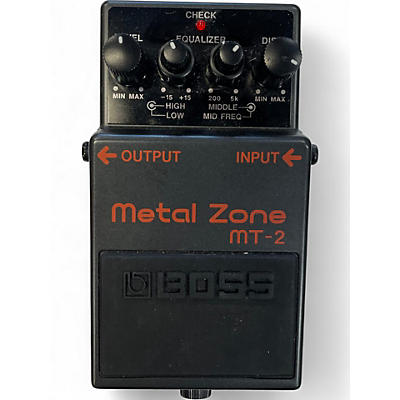 Used BOSS MT2 Metal Zone Distortion Effect Pedal