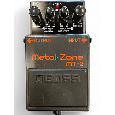 Used BOSS MT2 Metal Zone Distortion Effect Pedal