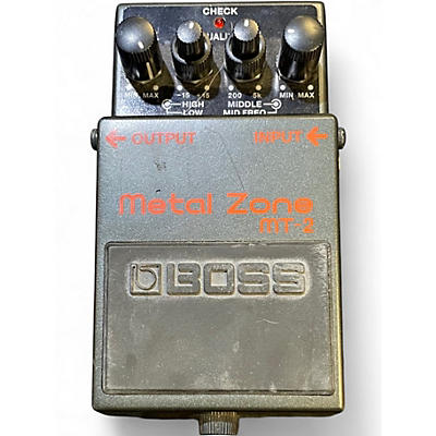 Used BOSS MT2 Metal Zone Distortion Effect Pedal
