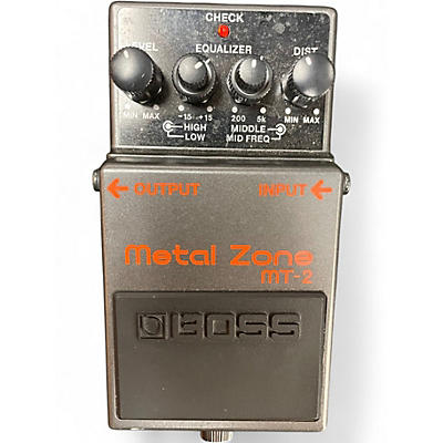 Used BOSS MT2 Metal Zone Distortion Effect Pedal