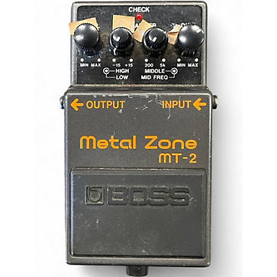 Used BOSS MT2 Metal Zone Distortion Effect Pedal
