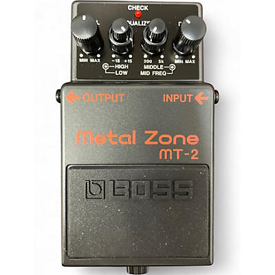Used BOSS MT2 Metal Zone Distortion Effect Pedal