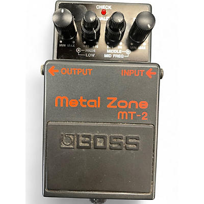 Used BOSS MT2 Metal Zone Distortion Effect Pedal