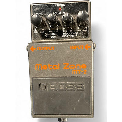 Used BOSS MT2 Metal Zone Distortion Effect Pedal
