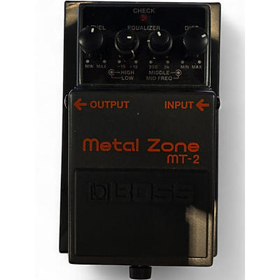 Used BOSS MT2 Metal Zone Distortion Effect Pedal