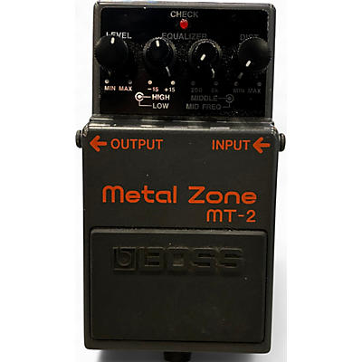 Used BOSS MT2 Metal Zone Distortion Effect Pedal