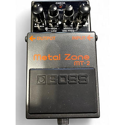 Used BOSS MT2 Metal Zone Distortion Effect Pedal