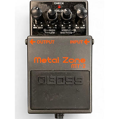 Used BOSS MT2 Metal Zone Distortion Effect Pedal