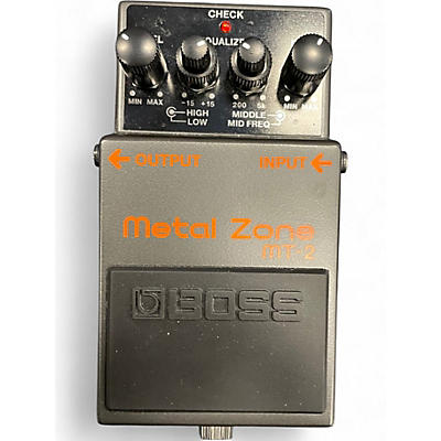 Used BOSS MT2 Metal Zone Distortion Effect Pedal