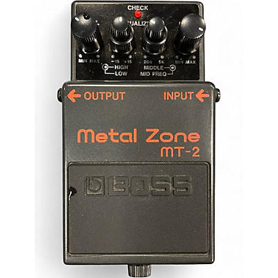 Used BOSS MT2 Metal Zone Distortion Effect Pedal