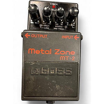 Used BOSS MT2 Metal Zone Distortion Effect Pedal