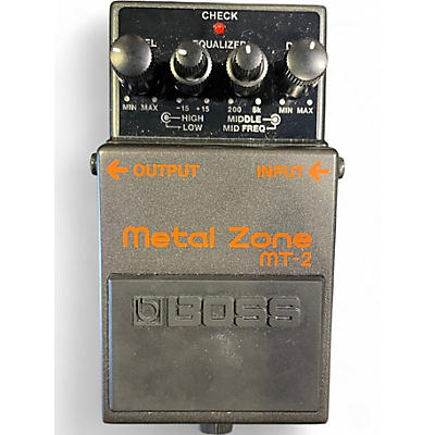 Used BOSS MT2 Metal Zone Distortion Effect Pedal
